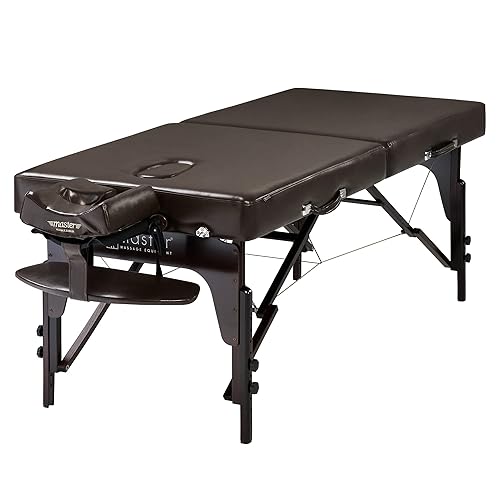 Master Massage Mesa de masaje móvil suprema de 31.1 in, cama de masaje plegable, banco de masaje, tumbona cosmética, cama de belleza portátil, pies