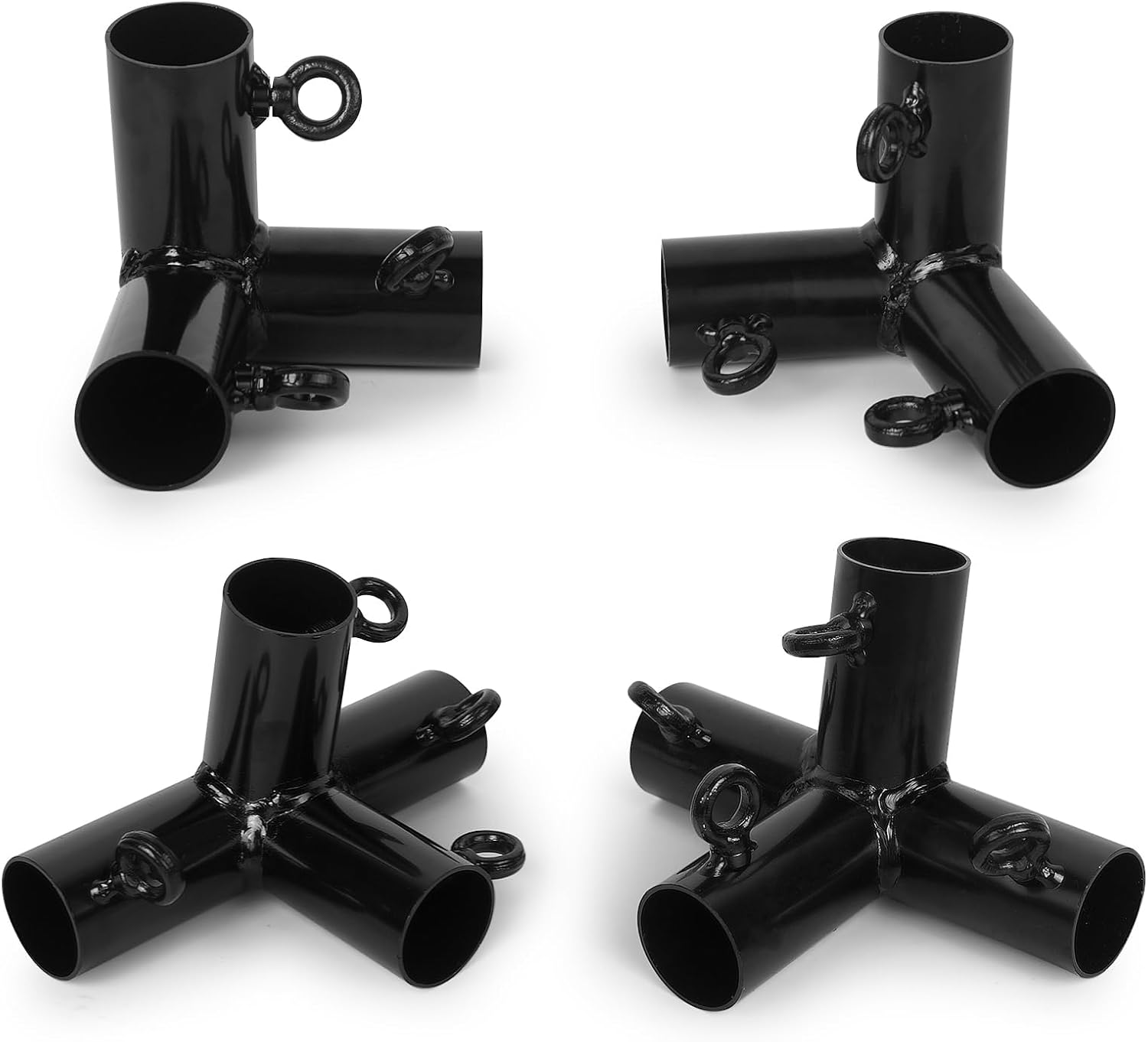 Aoneky 1-3/8 Inch Slant Roof Corner Canopy Fitting Kit, Heavy Duty Metal Frame Connector for DIY Canopy Carport Shed Gazebo Greenhouse, 4 6 8 10 Leg Options (10 Leg Kit)