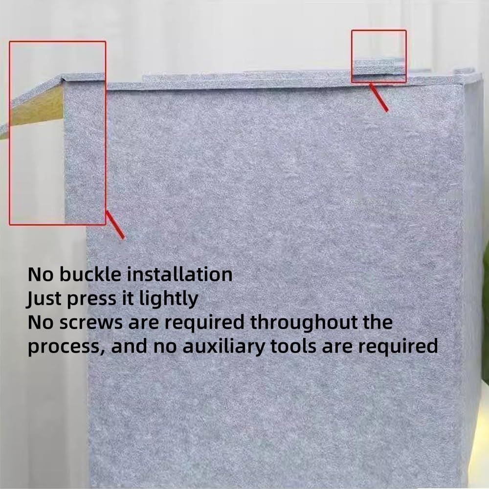 Tragbare, schalldichte Aufnahmekabine – Desktop-Gesangsabsorbierender Schild für Heimstudio – 80 x 80 cm Schallisolierungsabdeckung für Musiker und Synchronsprecher