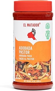 El Matador Al Pastor Adobada Paste Marinade for Tacos & Carne, 14 oz. - Authentic Adobo Concentrate - Vegan & Gluten-Free