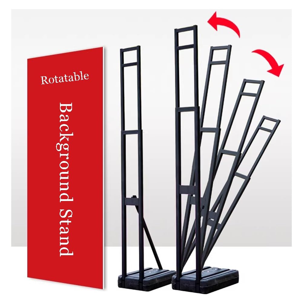 Soporte de Carteles de Piso Pesado Resistente, Altura Ajustable de hasta 75 Pulgadas, Base Llena de Agua para Eventos Interiores al Aire Libre, Soporte de Cartel de Servicio Pesado para exposiciones,