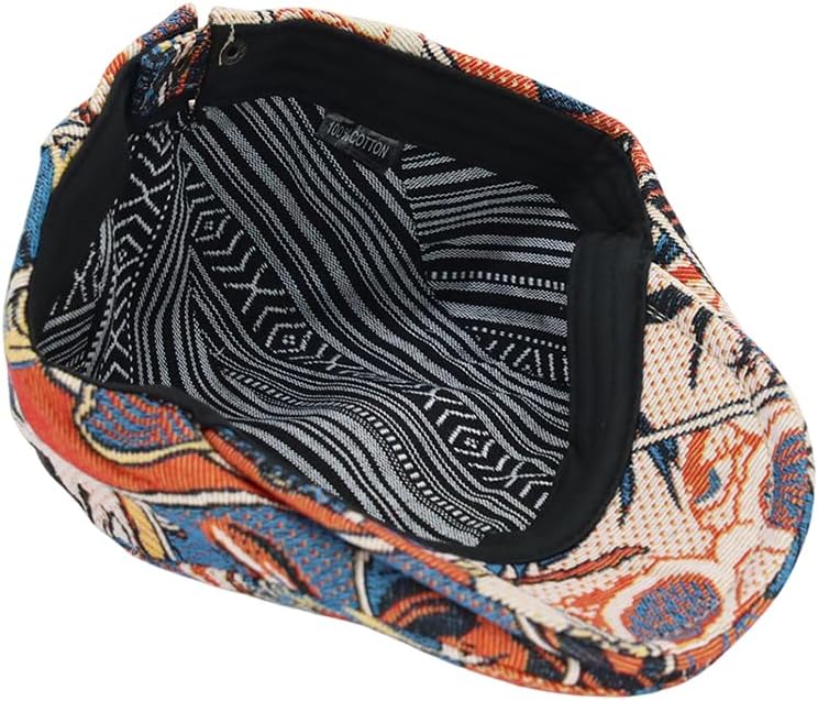 WITHMOONS Cotton Pop Art Newsboy Flat Hat Hunting Cap Cabbie Adjustable Cap YZ30268