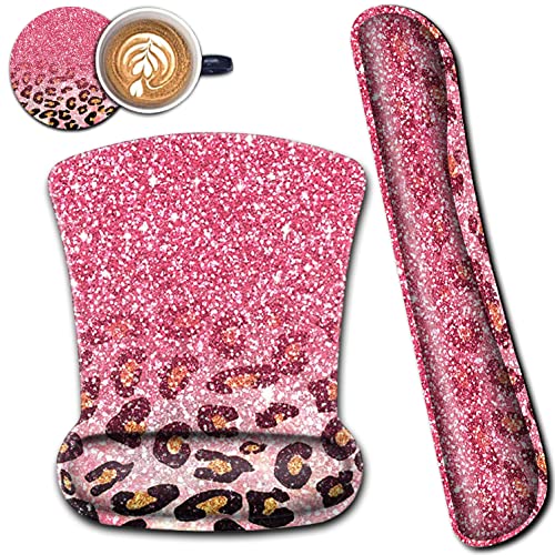 Tapis de souris ergonomique pour soulager les douleurs au poignet avec base antidérapante