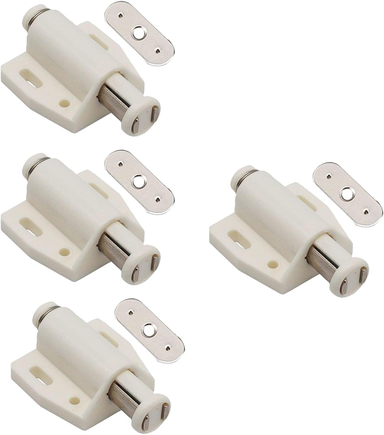 Cabinet Magnetic Touch Latch Cabinet Drawer Magnet Catch for Closet Cabinet Beige