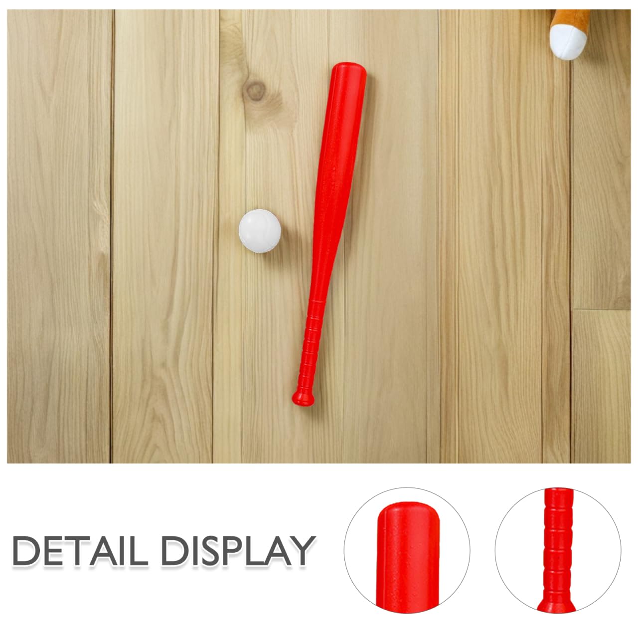 Persistence Juego De Béisbol Para Niños – Bate De Plástico Y 4 Pelotas De EVA, Ideal Para Patio, Playa Y Juegos Al Aire Libre (Rojo)