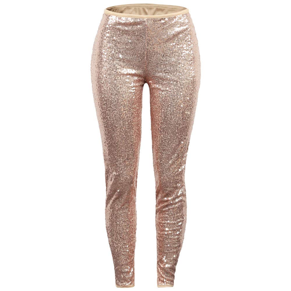 Leggings da donna con glitter, pantaloni da yoga a vita alta, con glitter | Leggings da donna con glitter, morbidi ed elasticizzati, comodi pantaloni per il tempo libero, abbigliamento festivo per rave