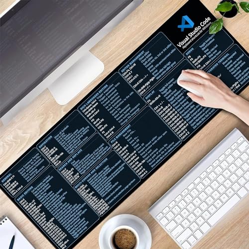 Image of Visual Studio Code Shortcuts Mouse mat for Designer, Quick Reference Guide, Cheats Sheet Mouse Pad, Office Supplies Keyboard Tips Gifts for Beginner Photographers Gifts Mouse pad KMH