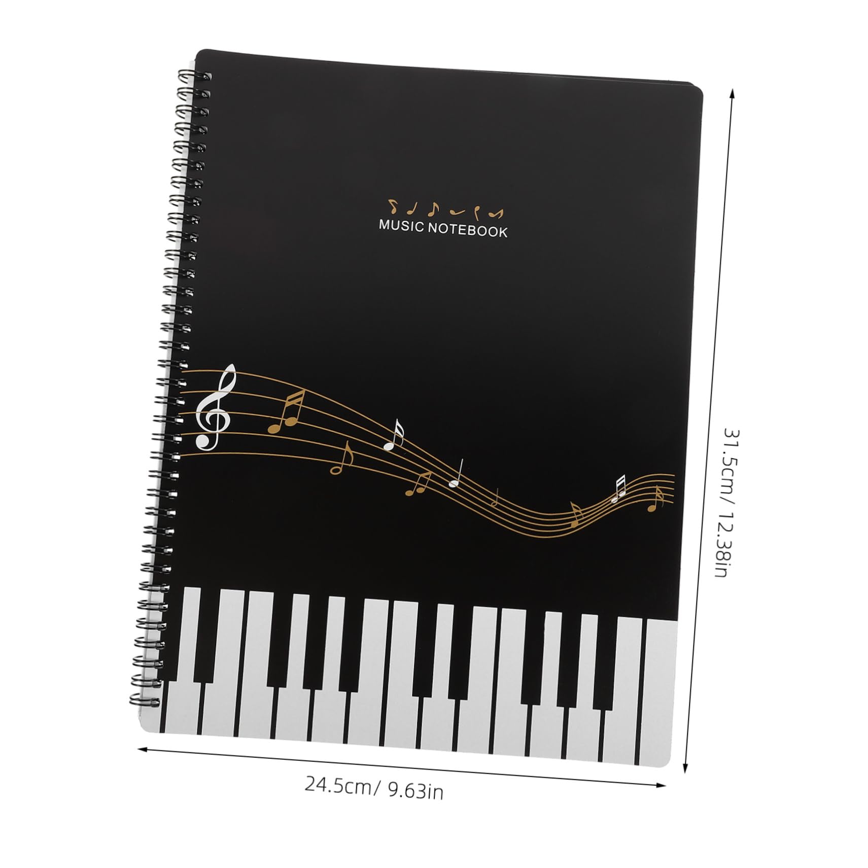 VICASKY Sheet A4 Music Binder White File Organizer Transparent Insert Bag for Piano Score