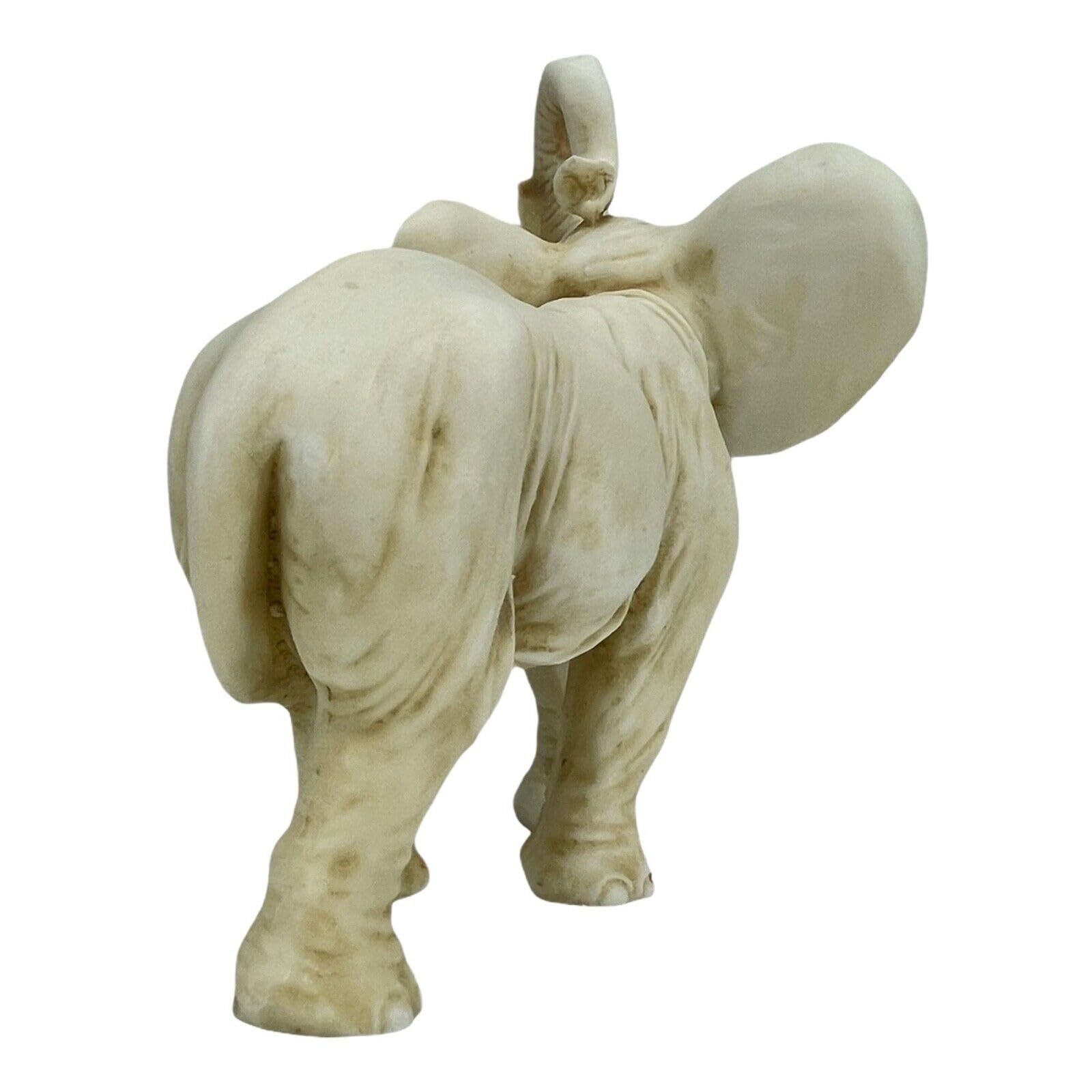 Elefante con tronco in alto, statuetta portafortuna per la casa, 15 cm