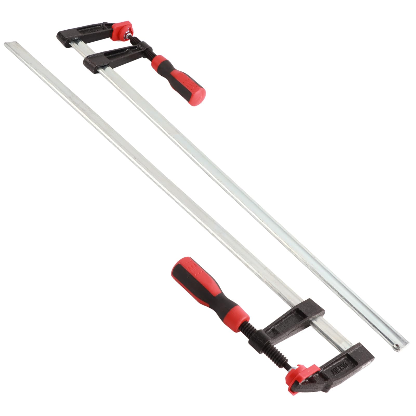 Photo 1 of 2Pcs Heavy Duty F Clamps Woodworking Bar Clips Quick Slide DIY Hand Tool Kit 80 * 600mm