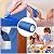 Fainne Blue Painters Tape Bulk Multi Pack Safe Paint Paper Masking Tape for Wall Painting Decoration Supplies(4 Inch X 55 Yards,4 Rolls)