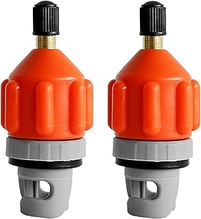 2 Pieces SUP Pump Adapter Sup Compressor Sup Adapter for Compressor Dinghy Valve Adapter Sup Valve for Paddle Board Dinghy SUP Board Stand Up Paddle Board (Orange)