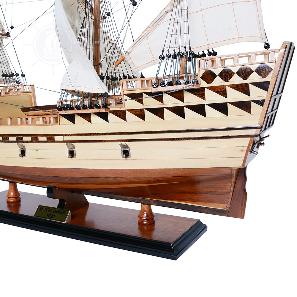 Old Modern Handicrafts Modello di Nave Mayflower Completamente Assemblato - Modello di Nave di Qualità Museale - 31,0L x 8,5P x 25,0A Pollici