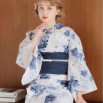 Amazon.co.jp: Dita 水彩の勿忘草色 浴衣 ディータ 着物 水色 : おもちゃ