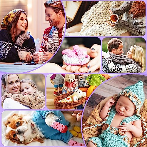 image for Aeelike 10pcs Size J / 6.0mm Crochet Hooks,Aluminum Crochet Needles an