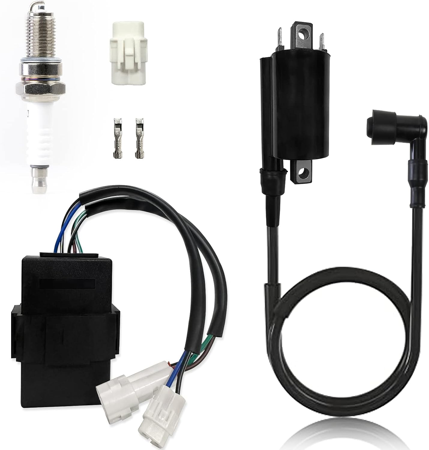 Igniter CDI Box Ignition Coil Spark Plug For Kawasaki Bayou