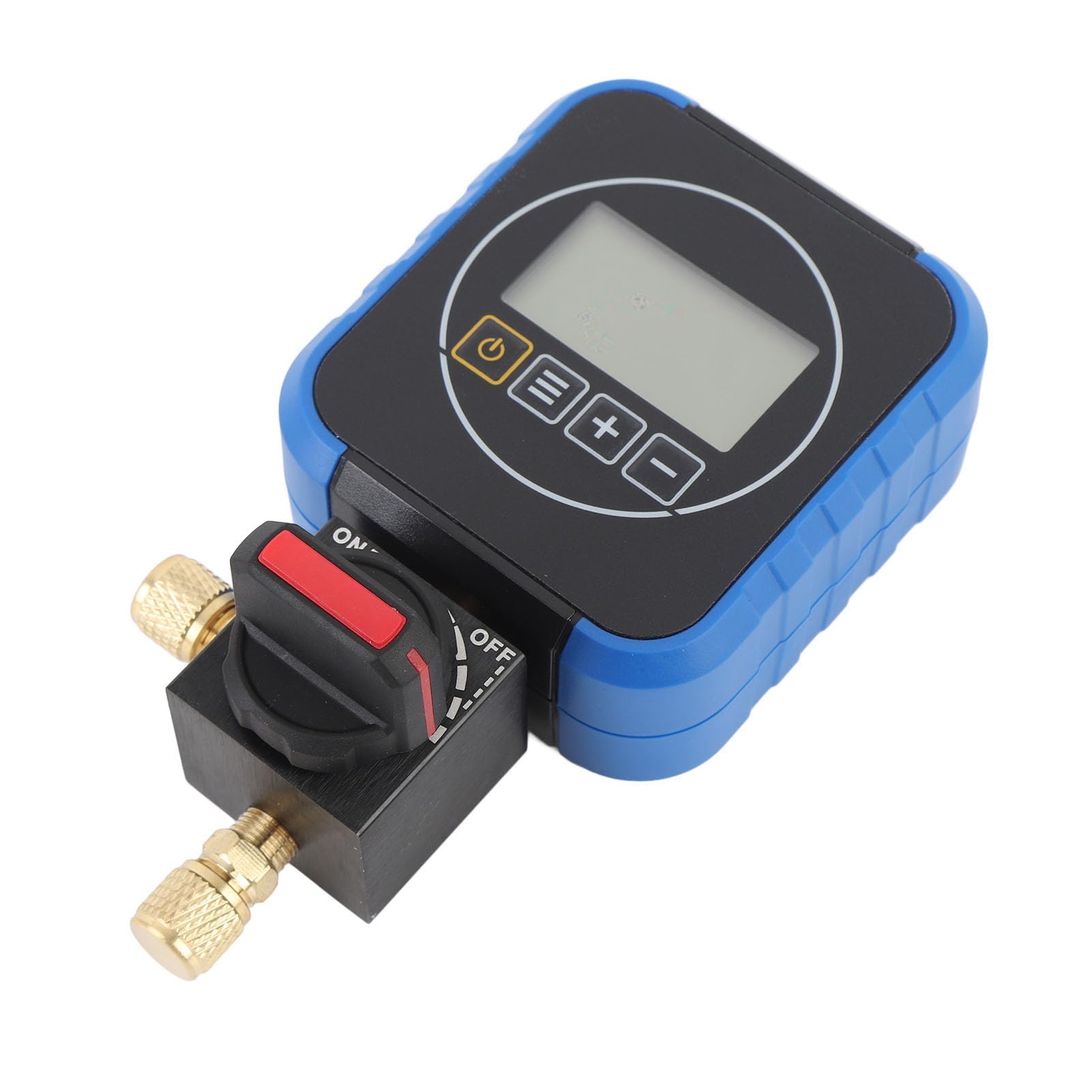 FTVOGUE Kühlmittel-Manometer, Digitalanzeige, 0–50 Bar, Hochgenaues HVAC-Druckmessgerät mit Schlauch-Set für Kältemittel R134A, R410A, R22
