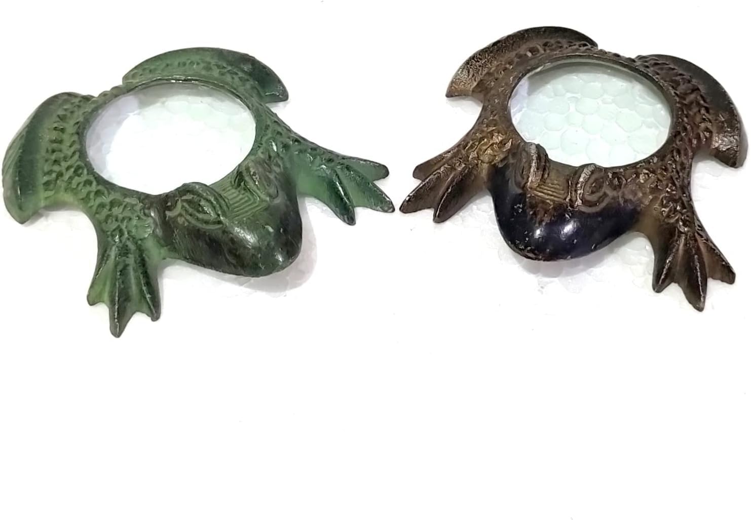 Loupes en laiton antique d'exception : lot de 2 pièces haut de gamme pour bureau