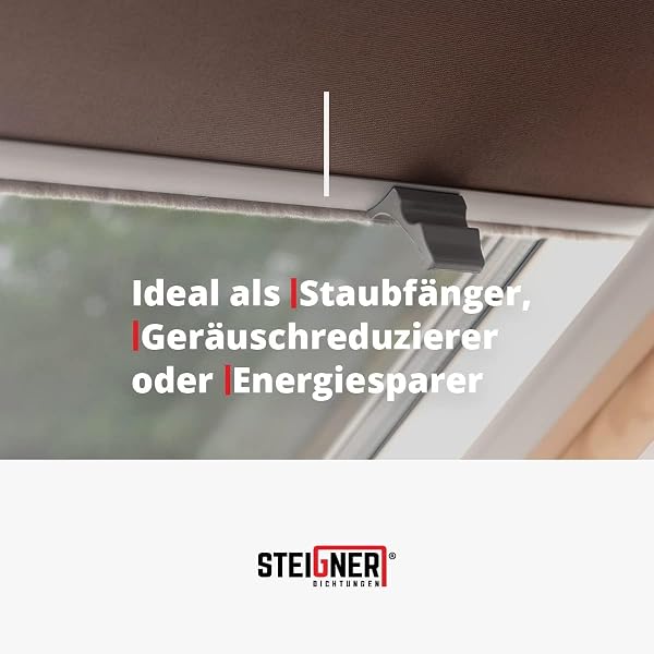 STEIGNER Joint brosse autocollant Gris 12 mm x 5 m - Joint pour portes, fenêtres et portes-fenêtres - Isolation phonique, coupe-vent, pare-poussière pour la maison - 4
