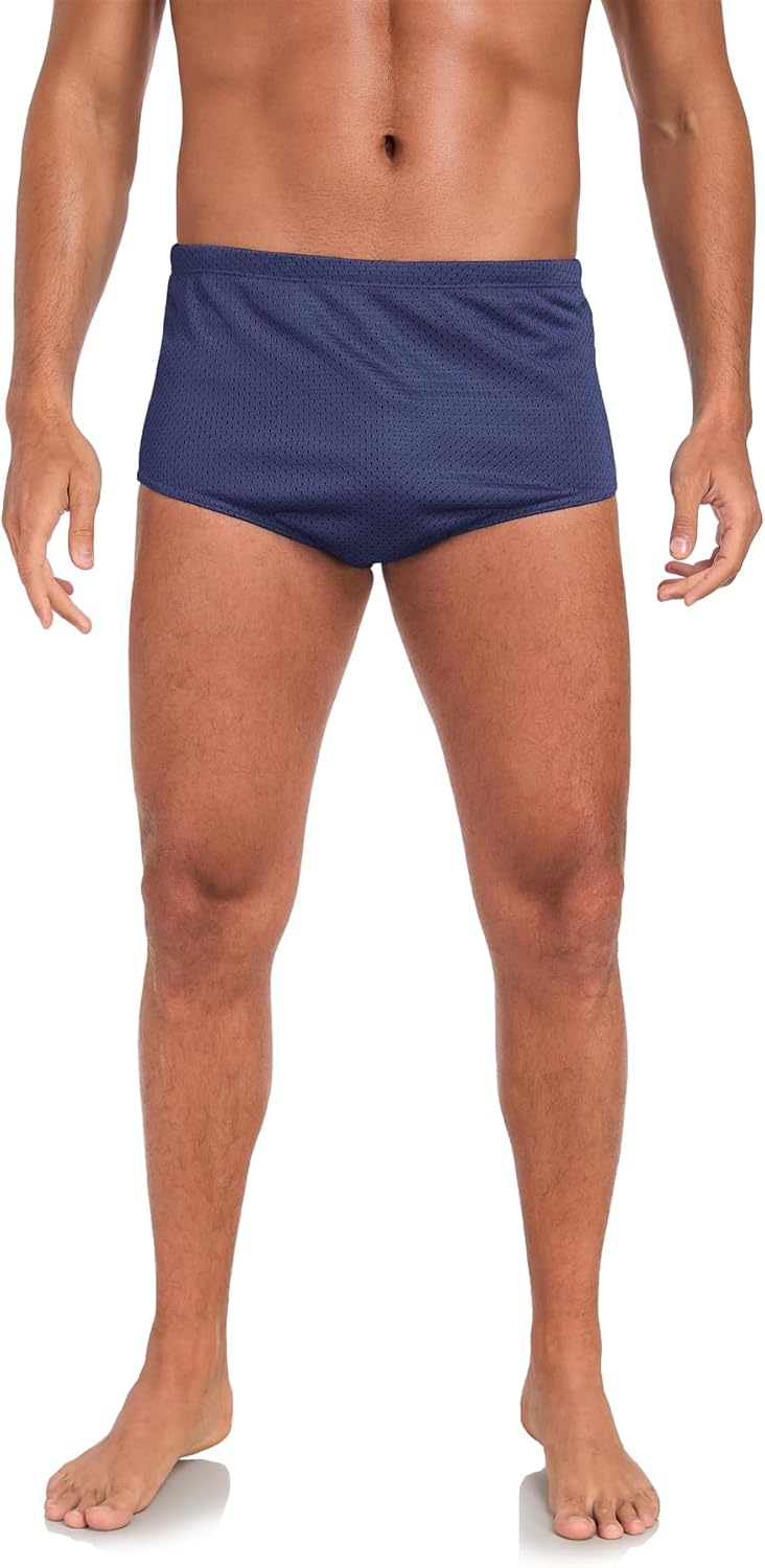 Adoretex Men's Poly Mesh Training Drag Swimsuit, Optimal Performance Swim Shorts (MT001) - Navy - 30 - Image 5