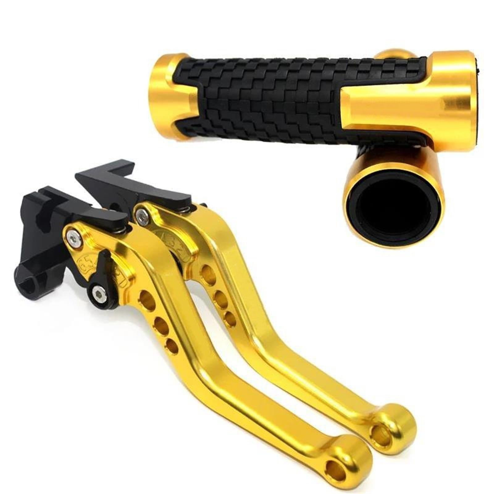 GQUIKGW Replace Adjustable Brake Clutch Levers Set Motorcycle Handlebar Easy Install for Kawasaki Z800/Z800E for Version 2013-2016(Yellow)