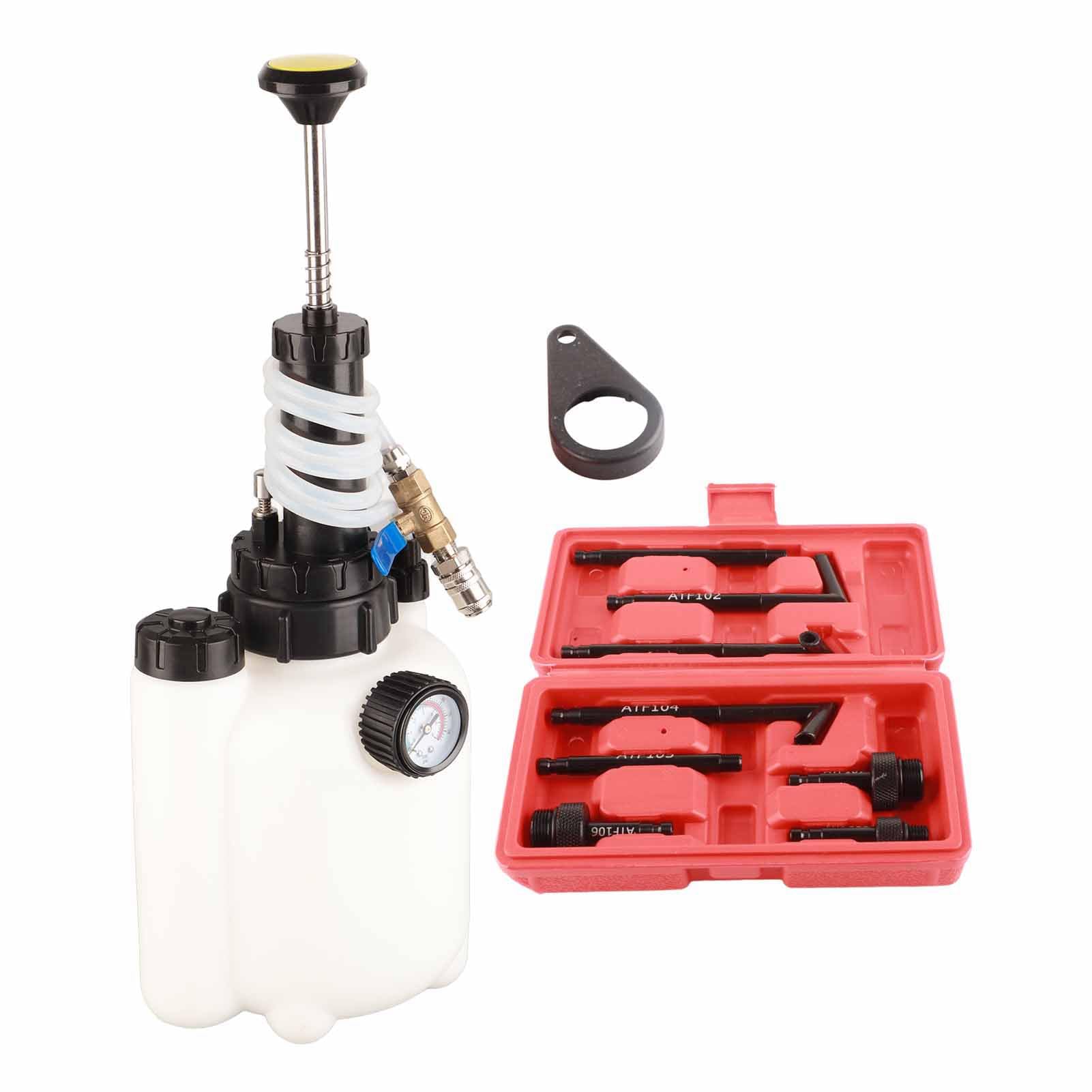 Sonew Bomba de Transferencia de Fluidos de 3 L con 8 Adaptadores ATF Ideal para Refrigerante Aceite de Motor y Fluido de Direcci n Asistida F CIL Eficiente y Confiable