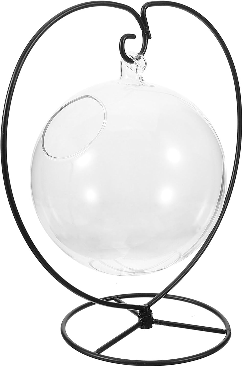 1set Transparent Cocktail Glass with Metal Hanging Beverage Cup for Wine Juice and Mixed Drinks Unique Design for Parties and Restaurants Easy to Clean Glassware