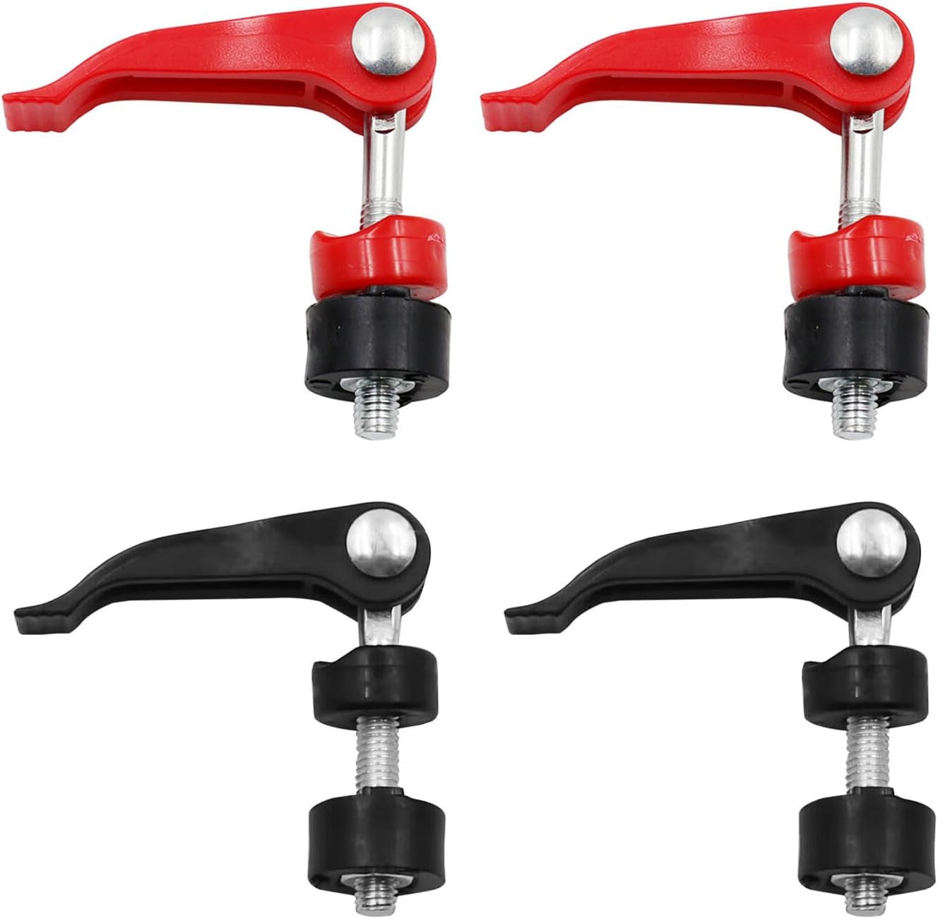 4 Pack Lawn Mower Handle Bolts Quick Release Pressing Knob Lug Screw Nut Locking Clamp for Lawn Trimmer Weed Wacker Manual Tile Cutter Taper Angle Cutting Jig Rails Table Miter Saw Jigs