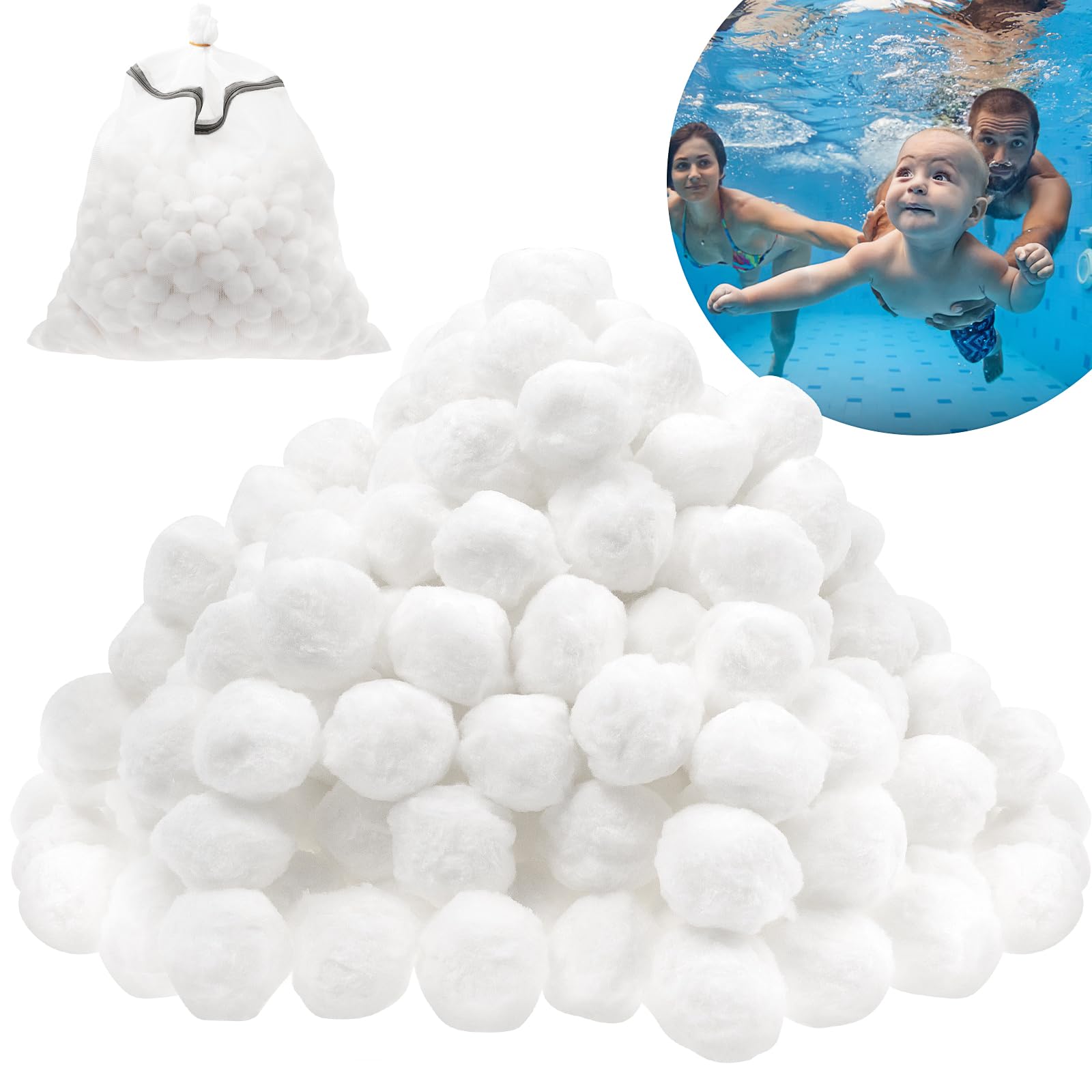 Sand Filter Alternative For Swimming Pools 4.6 Lbs Pool Filter Balls ...