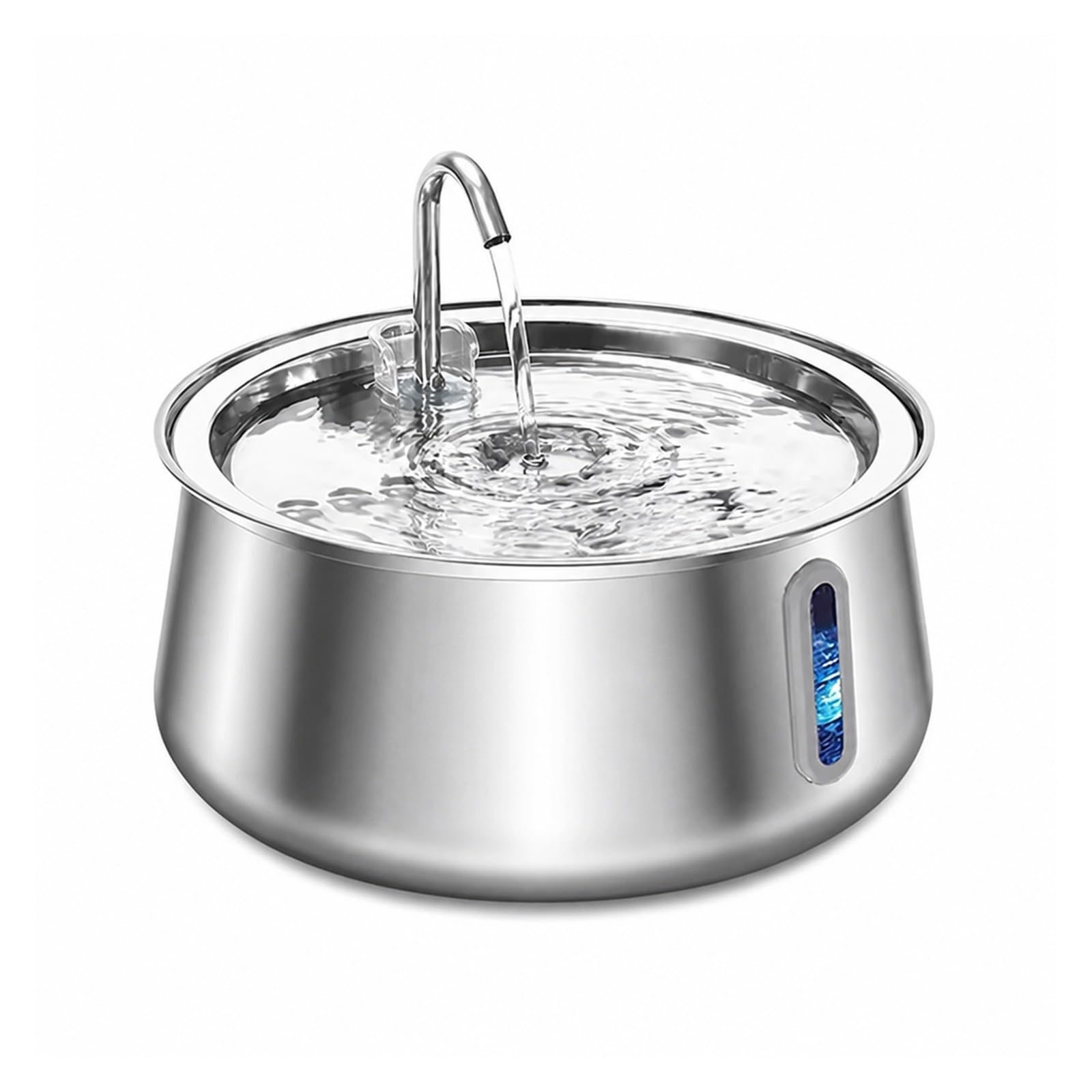 Fuente para Beber para Mascotas, Bebedero para Gatos De Acero Inoxidable 4L