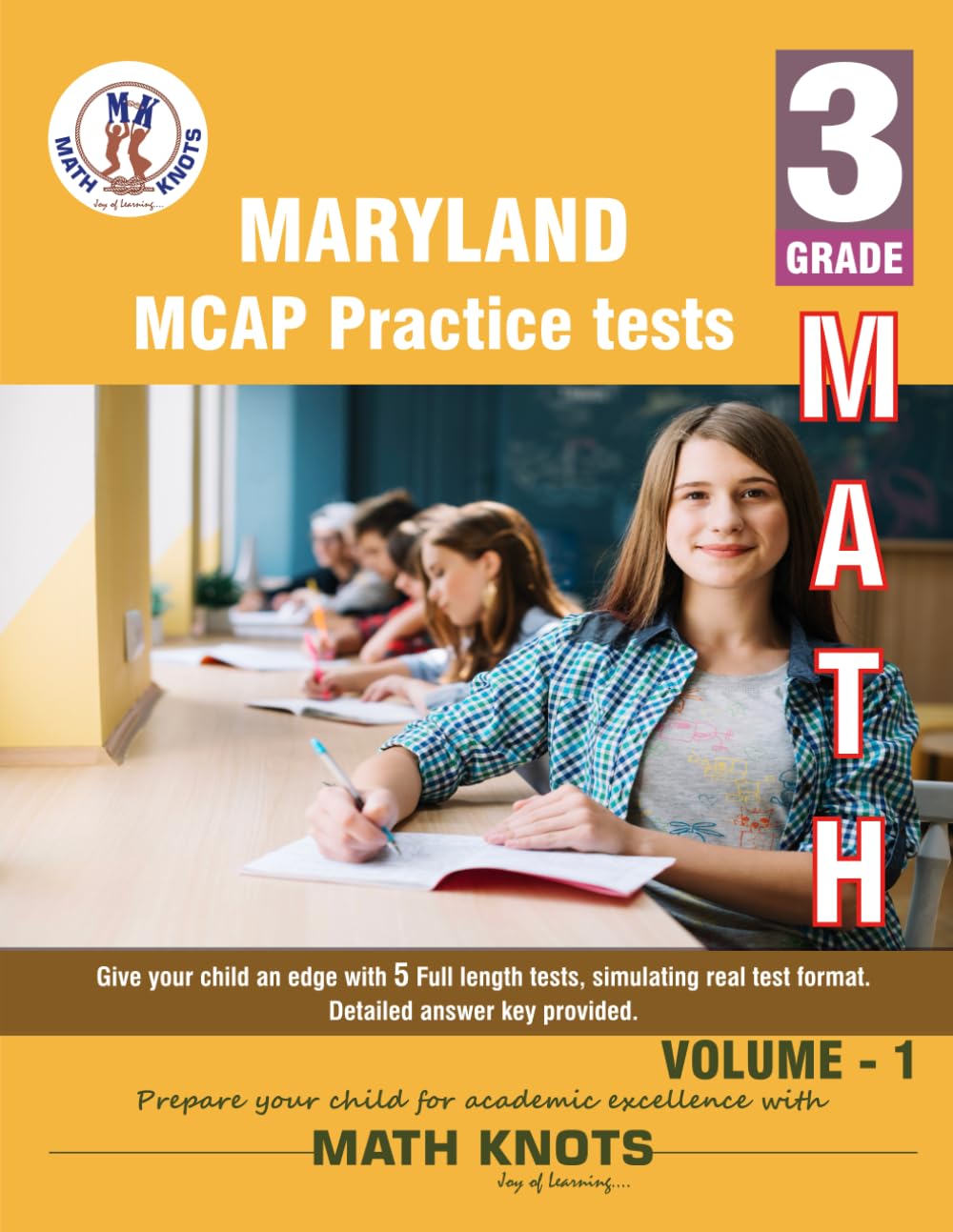 Maryland Comprehensive Assessment Program (MCAP) , 3rd Grade MATH Practice Tests ,Volume 1