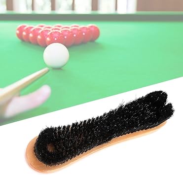 1 pcs Wooden Handle Pool Billiard Snooker Table Brush,Hair Sweep Rail Clean Tool for Cleaning Billiards Table, Glomoragc3tqh6p29