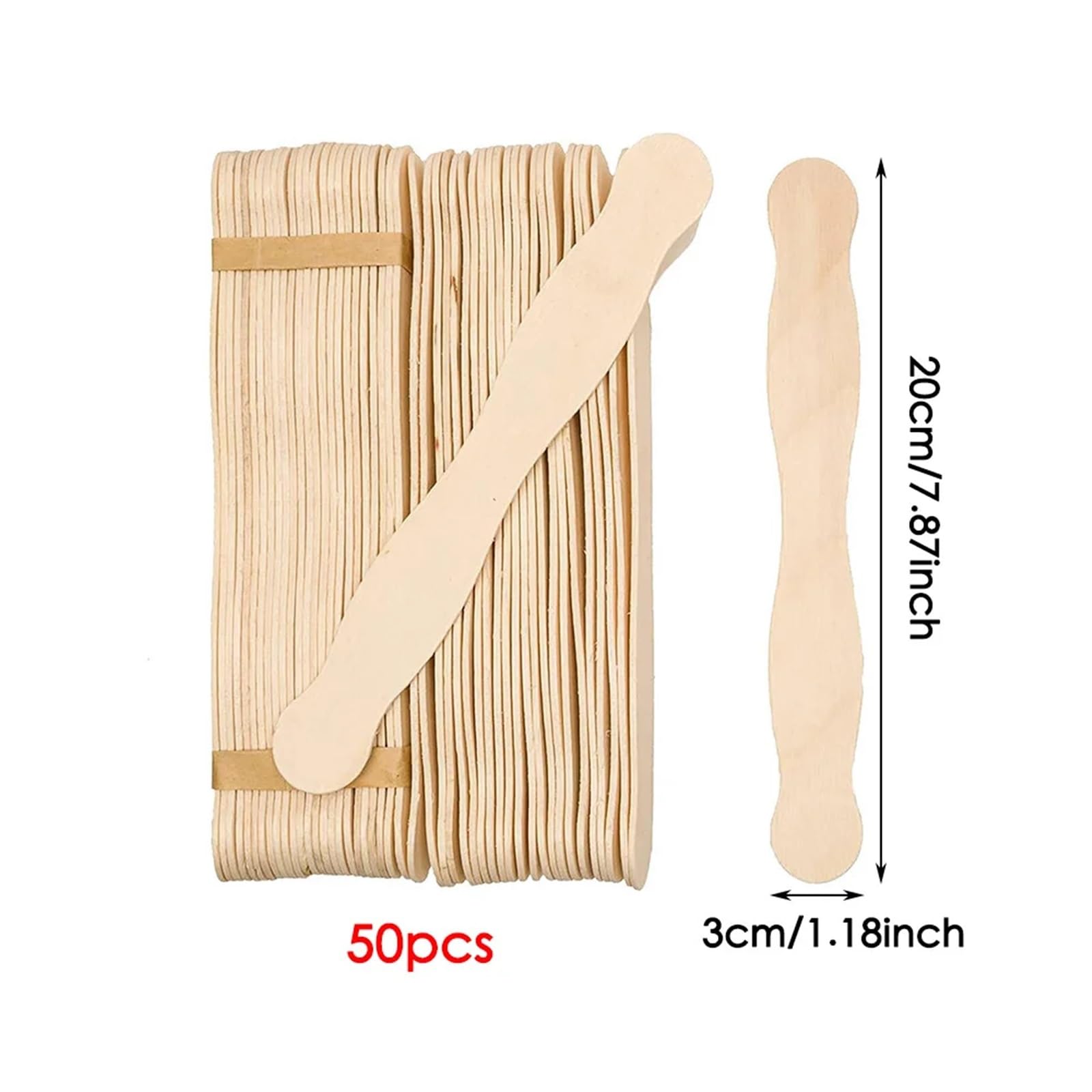 Palitos de Madera para Manualidades 50 palitos de helado con forma de onda, palitos de helado de madera natural for niños, manualidades hechas a mano, herramientas for hacer helados y pasteles