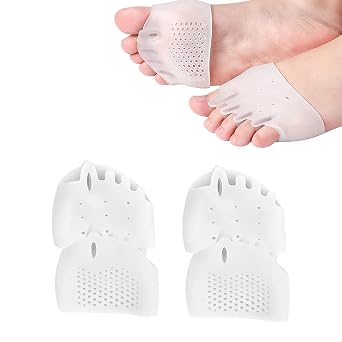 Toe Separators & Metatarsal Pads for Women and Men, Soft Gel Bunion Corrector Cushion Mortons Neuroma, Ball of Foot Cushions for Blisters Metatarsalgia & Foot Pain Relief