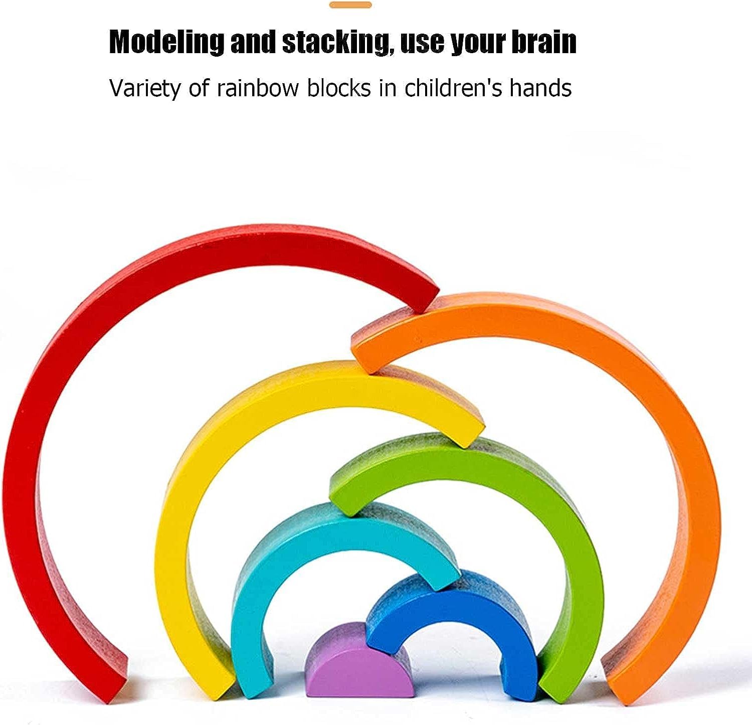 Amazon | 知育玩具 積み木 インテリア 見立て遊び 虹 レインボー 高さ Amazon | 知育玩具 積み木 インテリア 見立て遊び 虹 レインボー 高さ