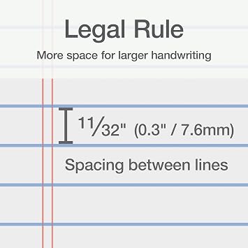 Oxford 8.5 x 11 Inch Legal Pads, 12 Pack, Wide Ruled on Both Sides, White Lined Paper, 50 Perforated Sheets per Pad, Made in the USA (74030)
