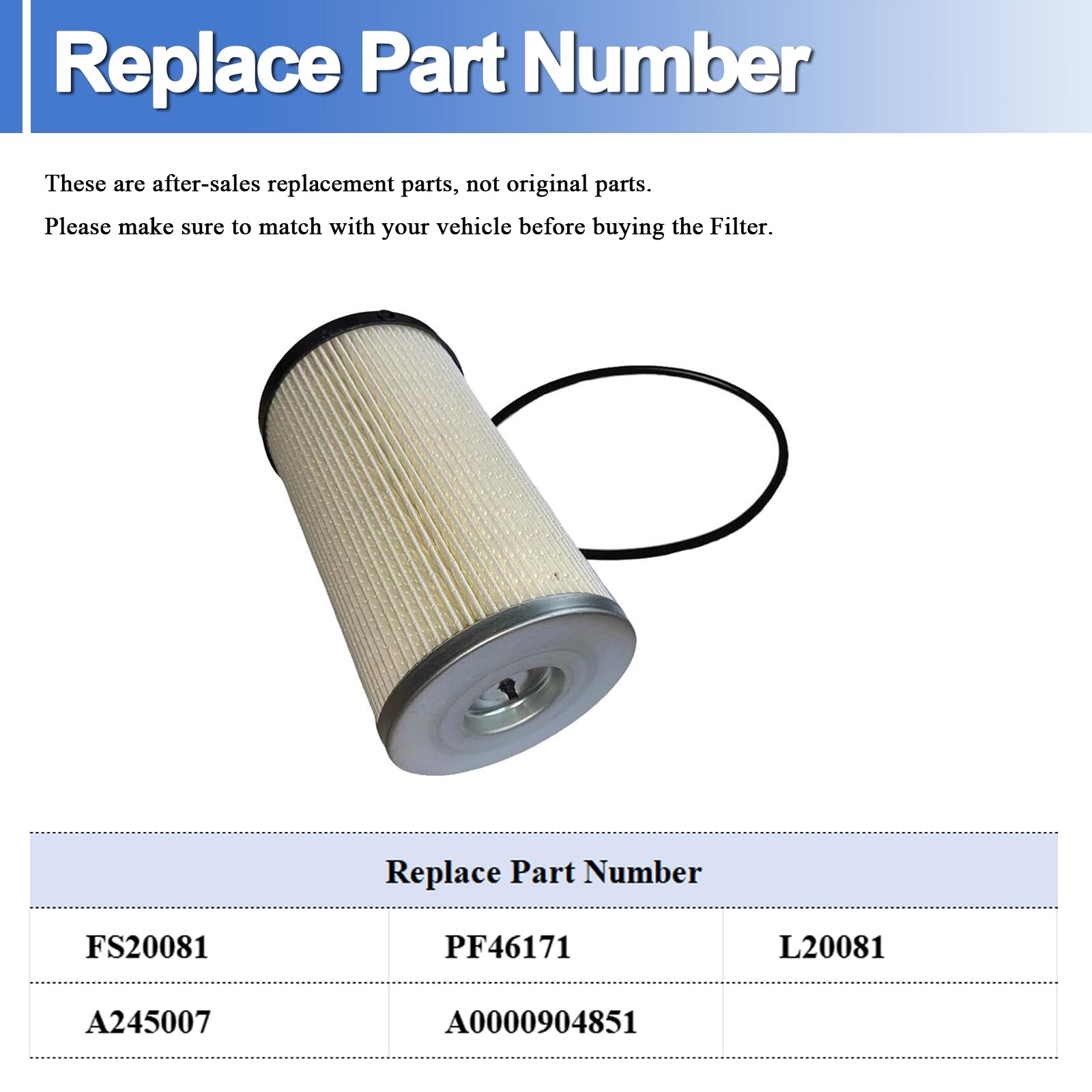 6Pcs FS20081 Fuel Filter Water Separator For Cummins FleetGuard - Foto 5