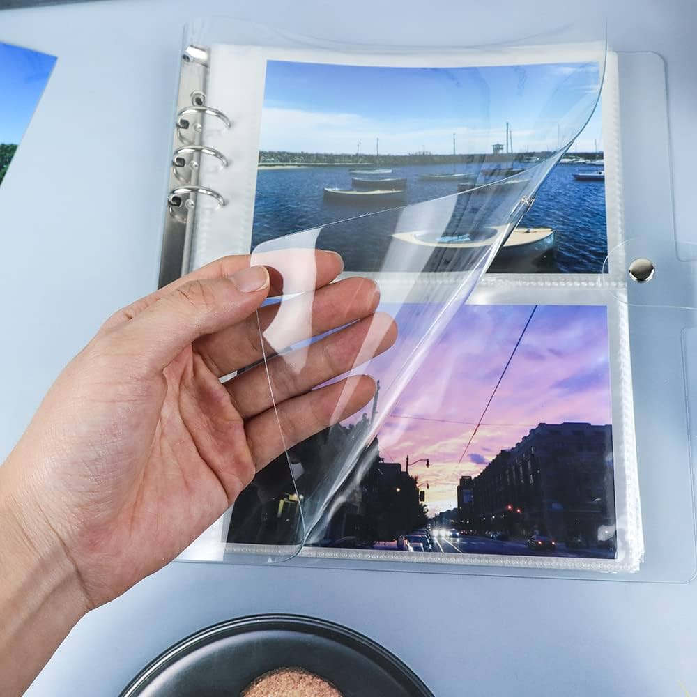【リングバインダーカバー・フォトブック・ステッカー・ポストカードセット・フォト… Amazon.co.jp: フォトアルバム 4x6インチ 100ポケットセット 6