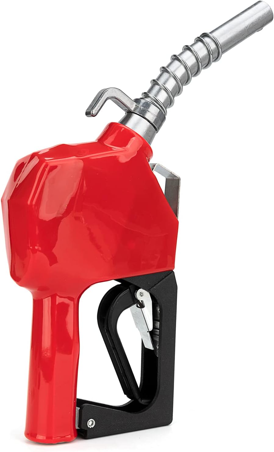 3/4 inchNPT Automatic Fuel Nozzlem,Auto Shut-Off Nozzle,High Flow Car Filling Nozzle BP Red Hand Guard and Hanging Hook for Diesel,Kerosene Various Gasoline 13/16inchSpout, 16GPM