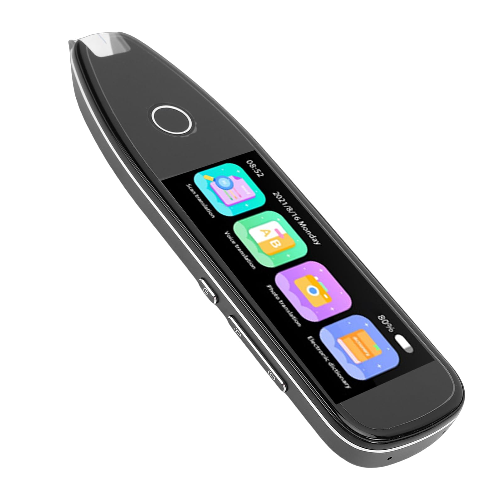 Fockety Lápiz Traductor, Lápiz Lector de Escaneo de Texto a Voz, Dispositivo de Traducción Inteligente AI con Diccionario Incorporado y Pantalla de 3,5 Pulgadas para Viajes de Estudio y Negocios