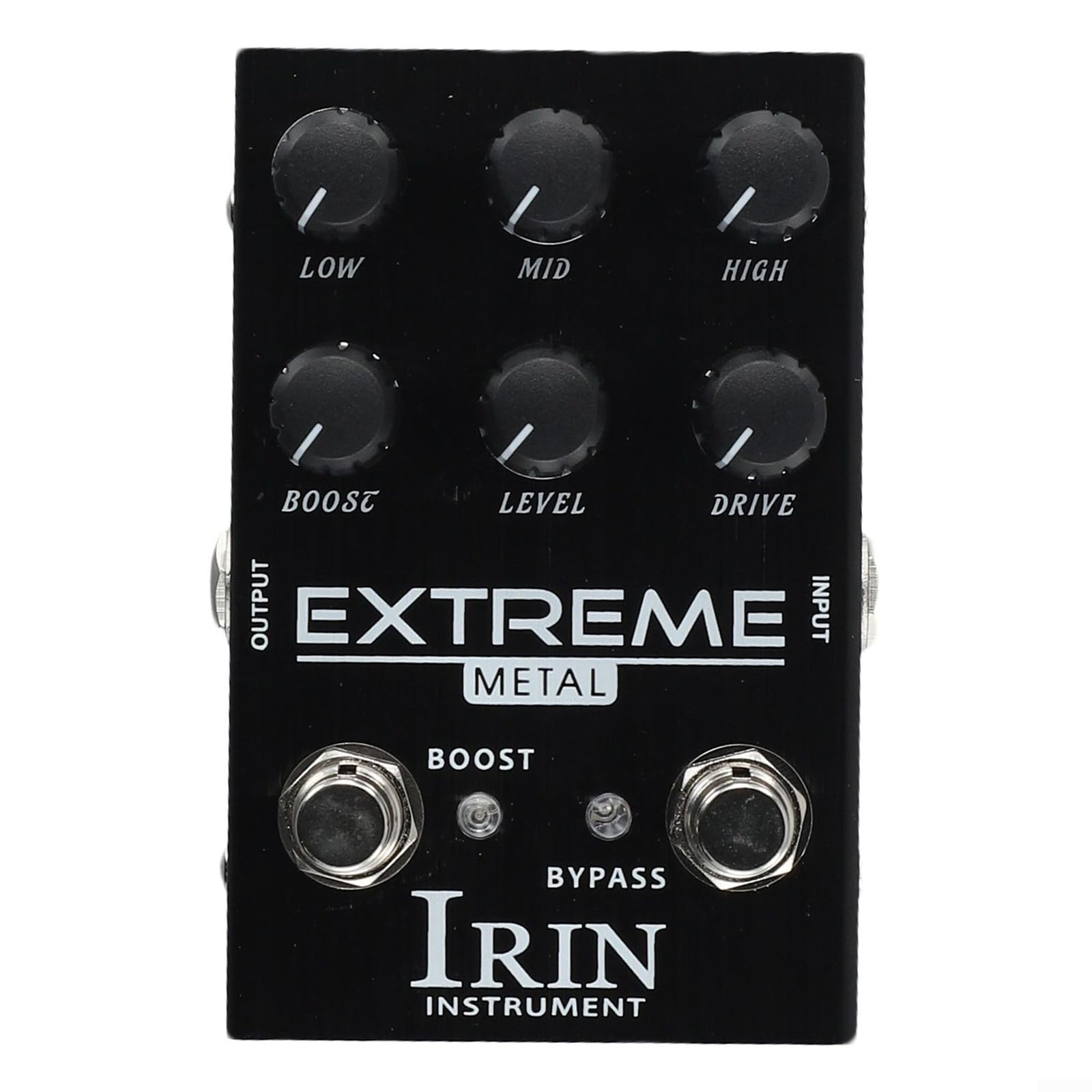 IRIN Overdrive Distortion Pédale d'effets pour guitare avec égaliseur 10 bandes, amplificateur à gain élevé pour guitare électrique et basse - Alliage d'aluminium (A)