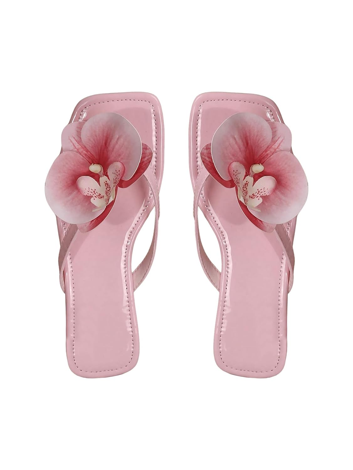 GORGLITTER Women's Flower Flat Sandals Cute Square Toe Flip Flops Thong Dressy Vacation Summer 2026 Slides Shoes - Review, Price and Buying Guide