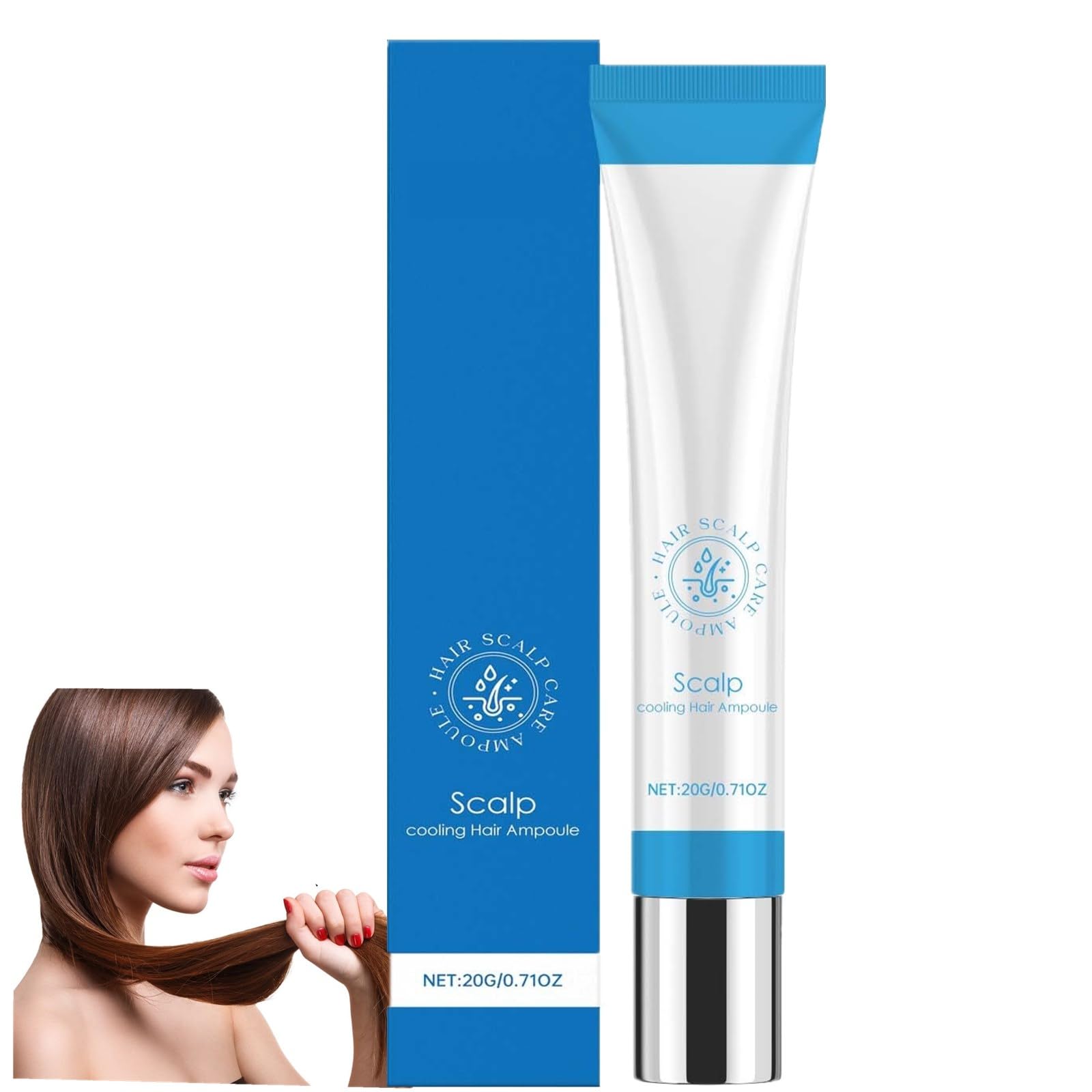 Hair Serum, Scalp Cooling Hair Ampoule, For Hair Loss, Scalpy Hair Growth Serum For Men & Women, Scalp Hair Ampoule, Hair Strengthen & Grow (20g)