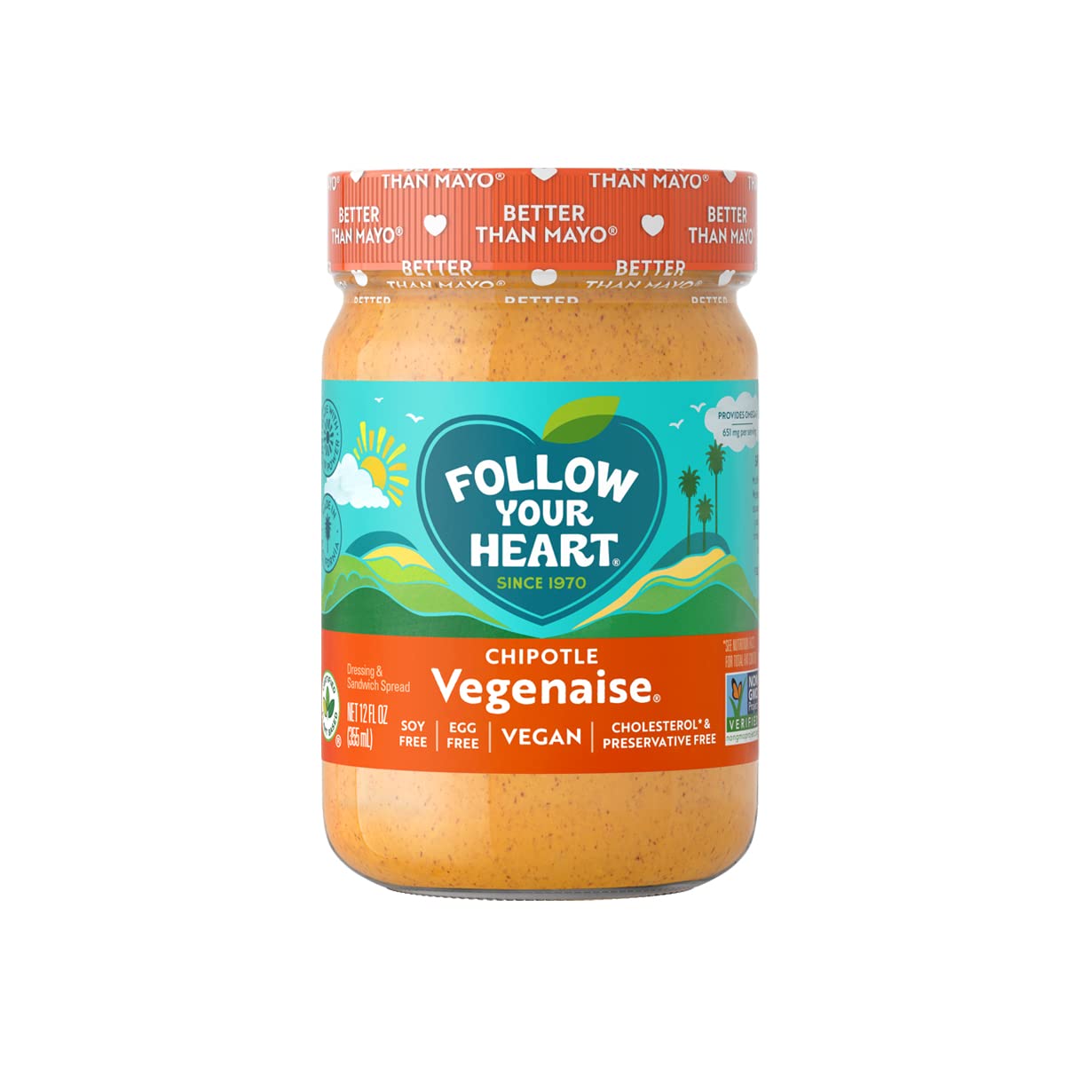 Follow Your Heart, Gourmet Chipotle Vegenaise, 12 Ounce