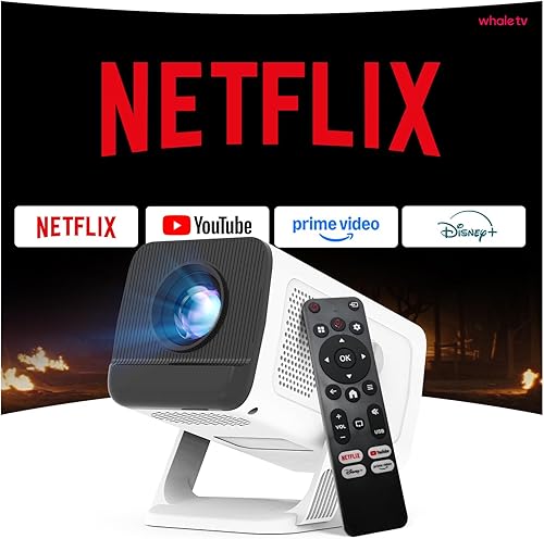 Miniatura 13 de [Calibración visual FHD/AI nativa 1080P] Proyector inteligente con Dolby Audio, compatibilidad con 600 ANSI 4K, enfoque automático AI y Keystone,