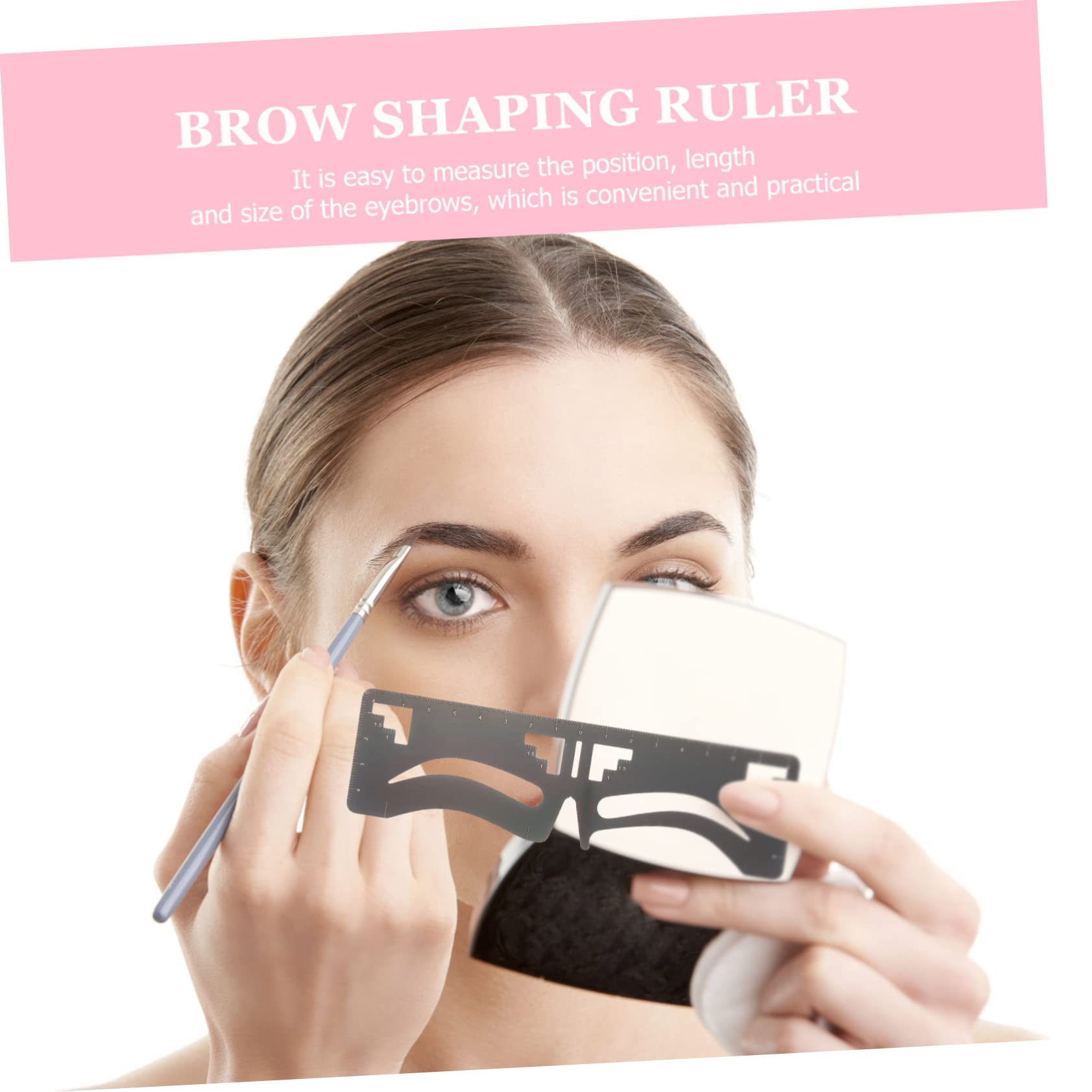 Healeved 6pezzi Righello Sopracciglia Inossidabile Stencil Per Makeup Strumento Mappatura Per Sopracciglia Simmetriche Per e Ragazze