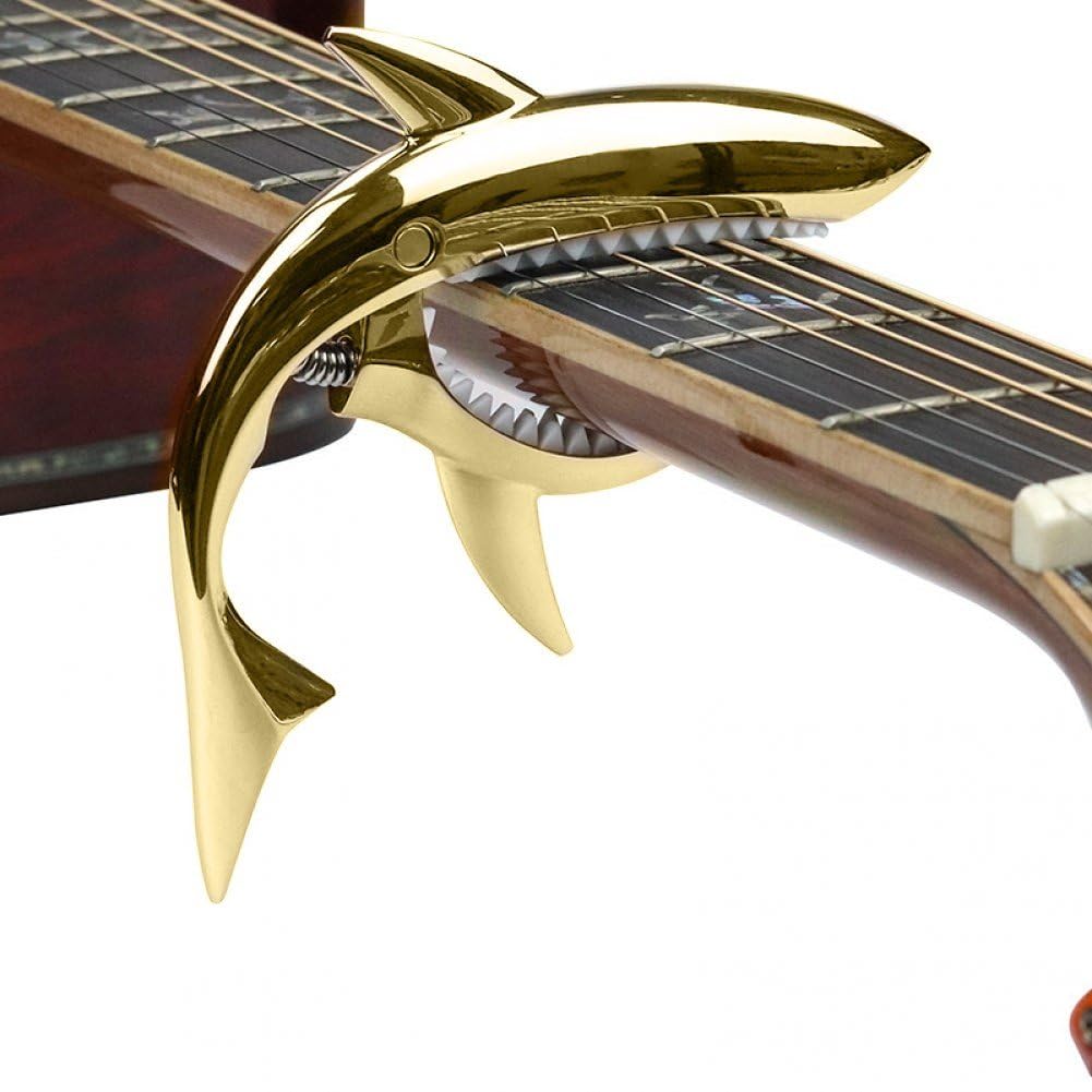 Metalowy rekin gitara kapodaster zabawna gitara elektryczna ukulele kapodaster gitara instrument strunowy akcesoria do banjo mandoliny