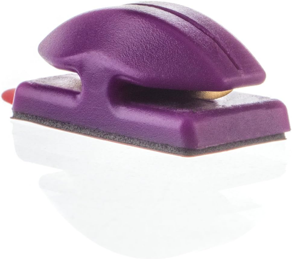 Patented Stainless Steel Flat Mountable Quick Thread, Yarn & Embroidery Floss Cutter - Purple
