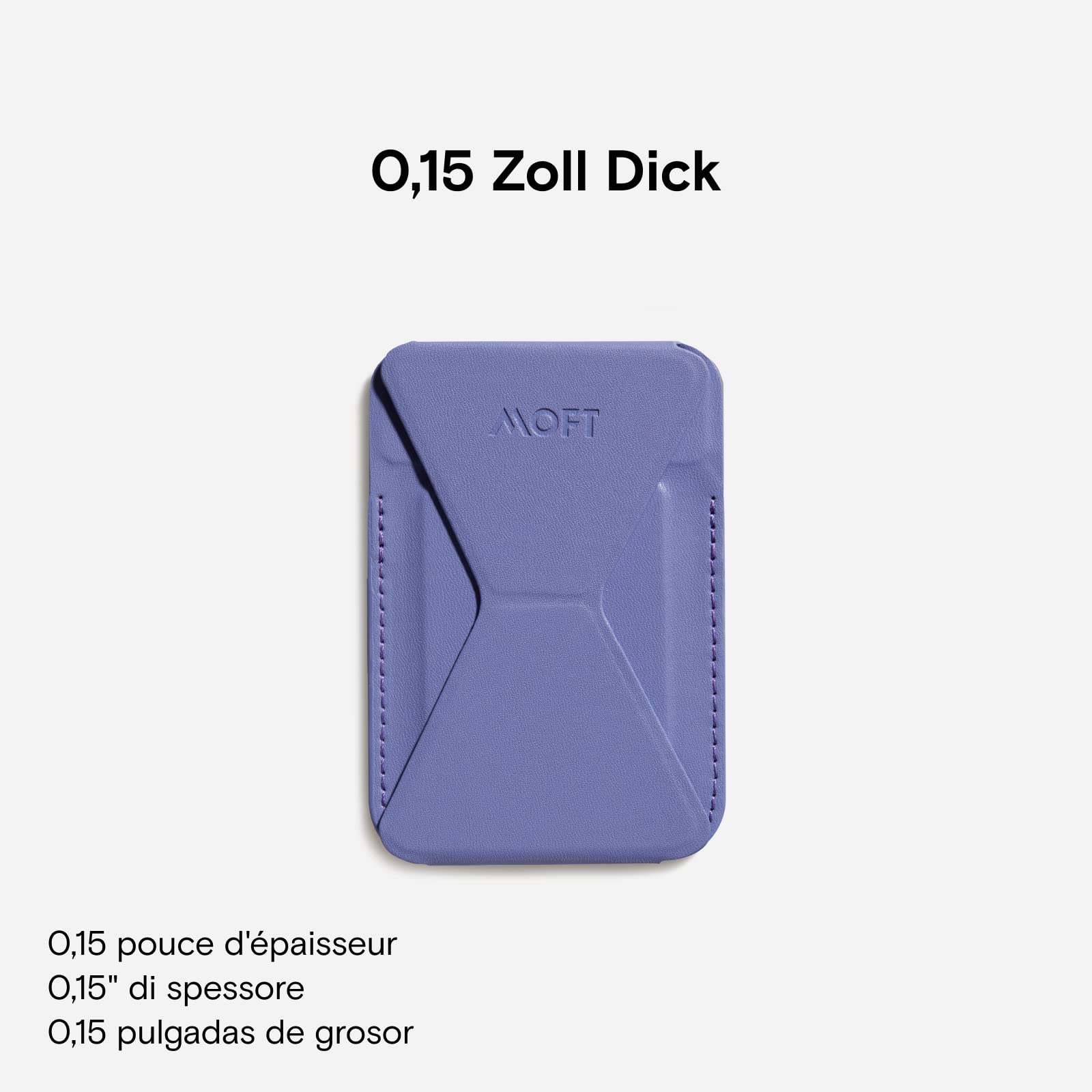 MOFT Support de téléphone Portefeuille MagSafe pour iPhone 15/14/13/12 Series, Compatible avec Le Support de Carte téléphonique MagSafe, 3 Angles de Vue (Violet MOFT Support de téléphone Portefeuille MagSafe pour iPhone 15/14/13/12 Series, Compatible avec Le Support de Carte téléphonique MagSafe, 3 Angles de Vue (Violet