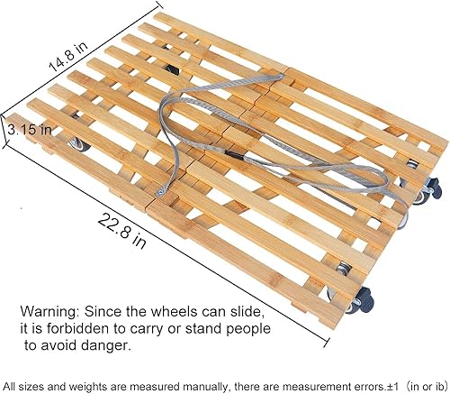 Miniatura 2 de CNMUDONSI Carro plegable portátil de mano ligero plegable de 300 libras con 6 ruedas de 228 x 148 pulgadas para muebles de mudanza